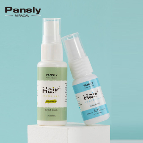 Pansly Hair Growth Inhibitor facial  Removal cream Spray Beard Bikini Intimate Face Legs Body Armpit Painless  Dropshipping ► Photo 1/6