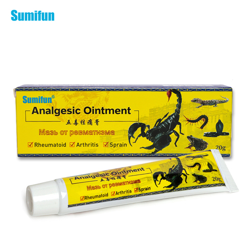 Sumifun 1box Scorpion Analgesic Ointment Body Joint Pain Cream Muscle Sprain Pain Ointment Chinese Herbal Medical Plaster K10009 ► Photo 1/6