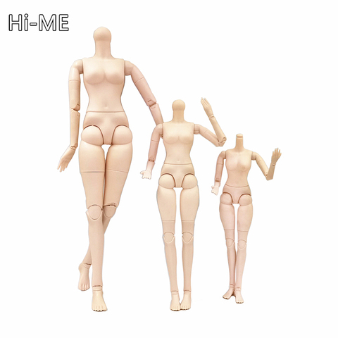 New Arrival 26 Joint BJD Doll Parts 22'' 18'' 14'' Round Neck Nude Doll Body for 36/42/60cm Toys for Children Girl Toys ► Photo 1/6
