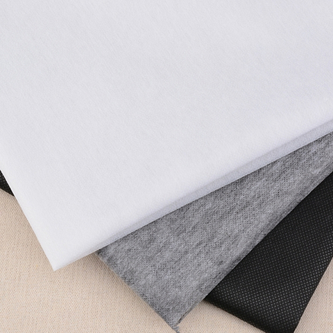 100cm Gray White Black Non-woven Fabric Interlinings & Linings Iron On Sewing Patchwork Adhesive Single-sided  25g / 45g ,1PC ► Photo 1/5