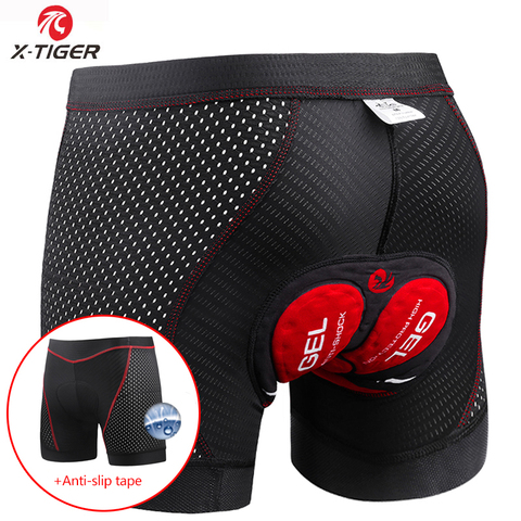 X-Tiger Cycling Shorts Upgrade 5D Gel Pad Cycling Underwear Pro Shockproof Cycling Underpant Bicycle Shorts Bike Underwear ► Photo 1/6