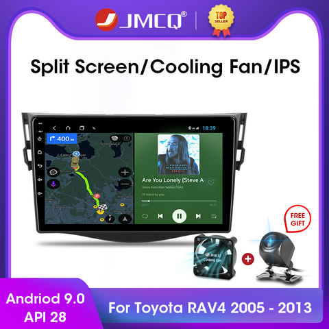 JMCQ Android 9.0 2+32G DSP Car Radio Multimidia Video Player Navigation GPS For Toyota RAV4 Rav 4 2005-2013 2din 2 din head unit ► Photo 1/6