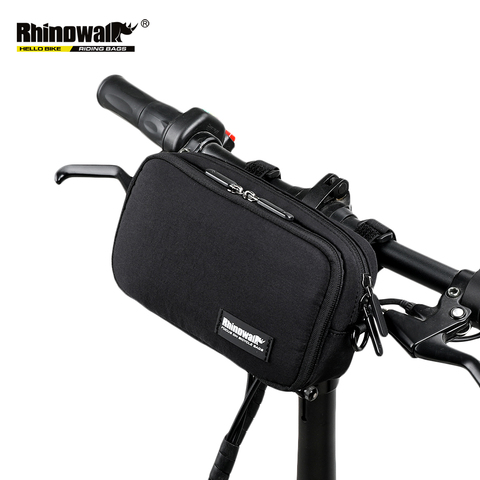 RHINOWALK Bicycle Bag Waterproof Handlebar Front Frame Tube Bag Multi-Functional Bike Mobile Phone Case Black Gray Colors X2011 ► Photo 1/6