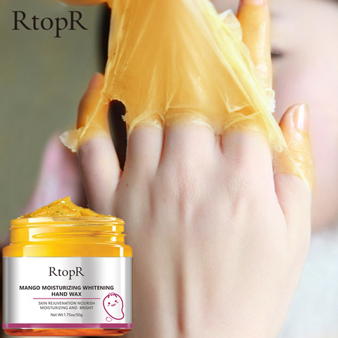 Mango Moisturizing Hand Wax Whitening Skin Hand Mask Repair Exfoliating Calluses Film Anti-Aging Hand Skin Cream 50g ► Photo 1/6