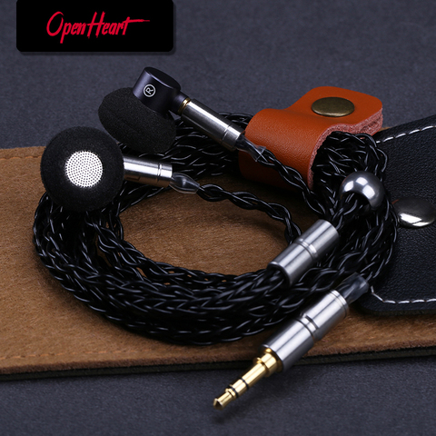 OPENHEART Metal headset with mmcx In-ear Earphones Flat Head Plug Earphone HiFi Bass Earbuds DJ Earbuds Heavy Bass Sound Quality ► Photo 1/6