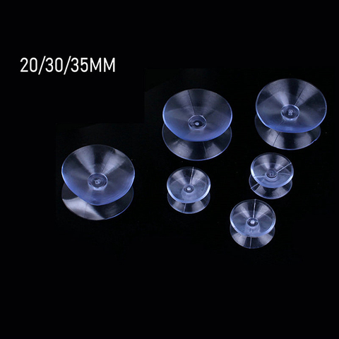 10Pcs 20/30/35MM Double Sided Suction Cups Clear Plastic Rubber Suckers Pads for Window Wedding Decor Suction Kitchen Bathroom ► Photo 1/6