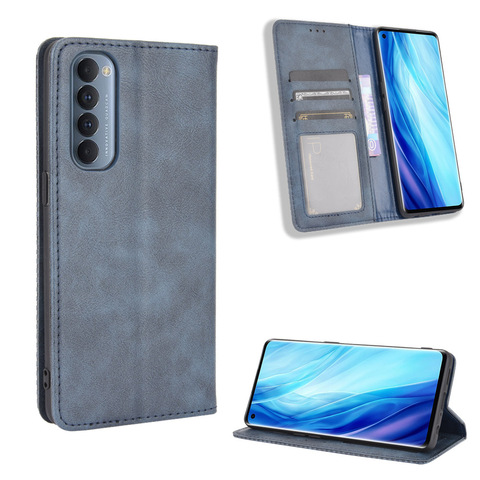 For OPPO Reno 4 Pro 4G Case Premium Leather Wallet Leather Flip Case For OPPO Reno 4 Pro CPH2109 Reno4 4Pro 4G Case ► Photo 1/6