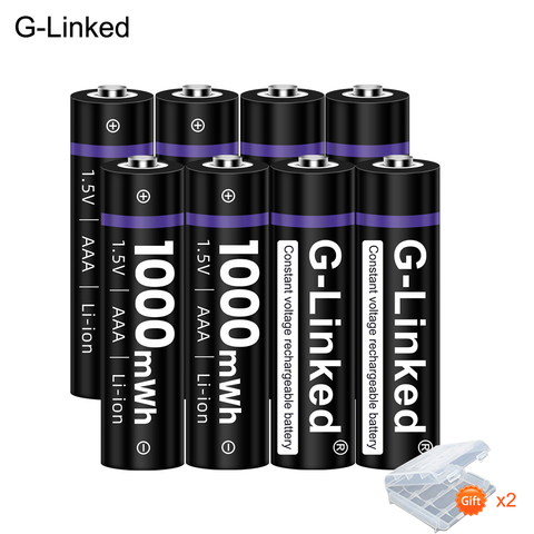 1000mWh 1.5v AAA Lithium Li ion Rechargeable Battery AAA Lithium Li-ion Batteria ► Photo 1/6