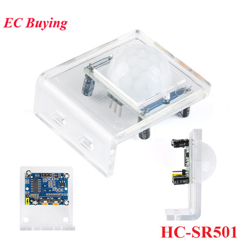 HC-SR501 IR Pyroelectric Infrared PIR Motion Sensor Switch Human Body Sensor Detector Module Bracket HC SR501 Electronic DIY KIT ► Photo 1/6