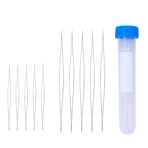 10Pcs 2 Sizes Big Eye Beading Needle Open Beads Needle Jewelry Making Tools ► Photo 1/6