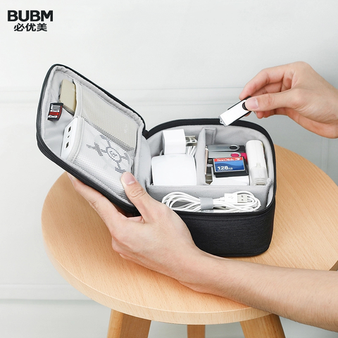 BUBM Travel Electronics Accessories Cable Organizer Bag- Waterproof Gadget Carrying Case for Cable, Charger, Power Bank, SD card ► Photo 1/6