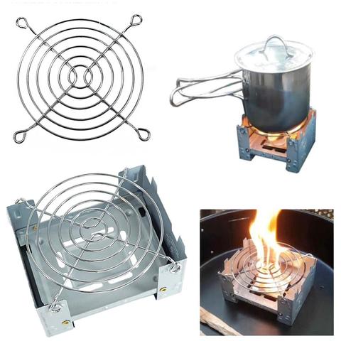 Outdoor Alcohol Stove Camping Mini Foldable Wax Furnace with Stainless Steel Disc Wire Bracket Portable Camping Alcohol Burner ► Photo 1/6