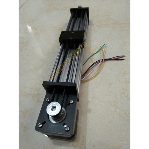 Y42-150/200/250/300mm Linear slide Double ball bearing guide Stepper motor ► Photo 1/1