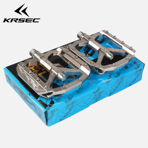 KRSEC TIGHTEN Mountain Bike Antiskid Pedal Ultralight Aluminium Alloy Bicycle Bearing Pedals ► Photo 1/6