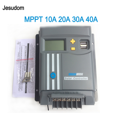 MPPT LCD Display 10A 20A 30A 40A with WIFI 12V/24V Solar Panel Battery Regulator Charge Controller Dual USB LifePo4 or Lithium ► Photo 1/6