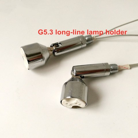2pcs/lot G5.3 Long-Line 2M Lamp Holder G4 MR11 MR16 Ceramic Lamp Holder Glass Showcase Cabinet Wardrobe Spotlight DIY Adapter ► Photo 1/4