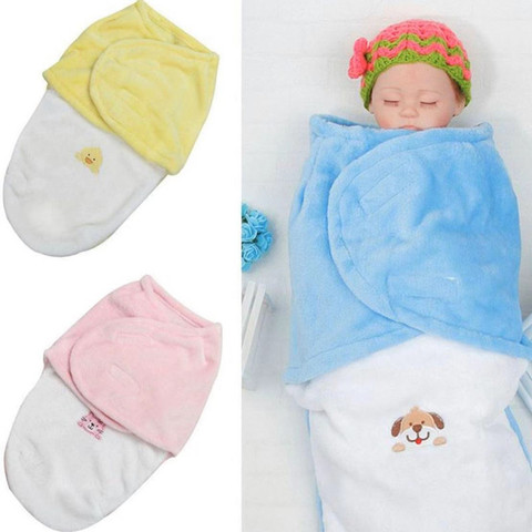 Baby Swaddle Wrap Soft Envelope Newborn Blanket Fleece Sleeping Bag Infant Bedding ► Photo 1/6