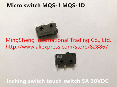 Original New 100% micro switch MQS-1 MQS-1D inching switch touch switch 5A 30VDC ► Photo 1/5