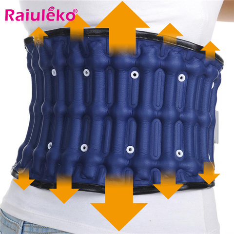 Belt Care Physio Decompression Health Brace Support Back Relief Waist Lumbar Traction Backache Pain Air Column Massager Parent ► Photo 1/6