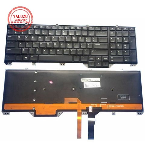 US Layout Keyboard FOR Dell Alienware 17 R1 17 R2 17 R3 M17 R1 M17 R2 M17 R3 With backlight ► Photo 1/5