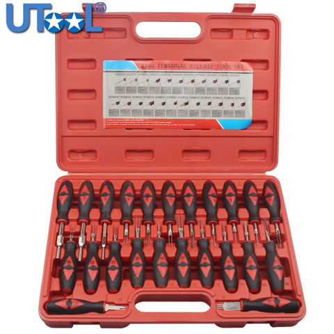 23PCS Universal Terminal Release Tools Set Harness Connector Remover Tool Package Hand Tool Kit with Plastic Toolbox Storage ► Photo 1/5