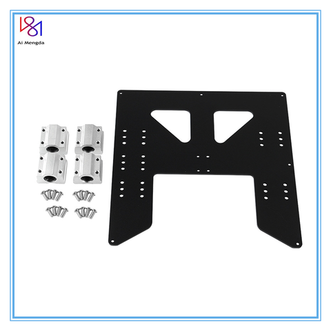 3d Printing Parts Prusa I3 Anet A8 A6 Z Axis Hot Bed Support Plate With 4pcs Sc8uu Sliders Kit For  Prusa I3 Anet A8 3d Printers ► Photo 1/6