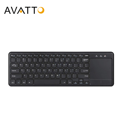 AVATTO Whisper Quiet 2.4GHz Wireless Multimedia Office Keyboard with Touchpad Mouse Combo for Windows PC,Smart TV,Android Box ► Photo 1/6