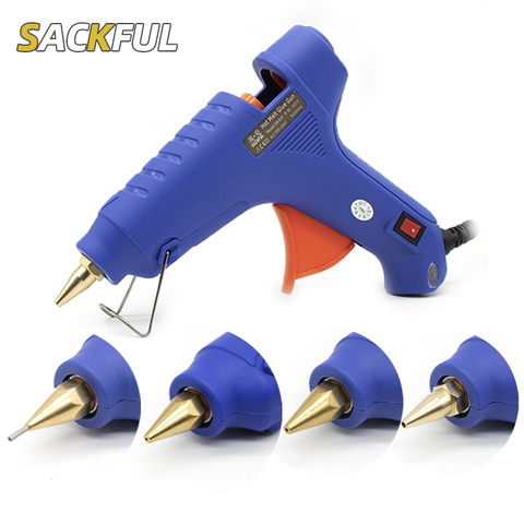 Hot Glue Gun 60W Small Diameter 1mm Copper Nozzle Hot Melt  Gun Small Aperture Household Manual Hot  Gun Glue Stick DIY Glue Gun ► Photo 1/6