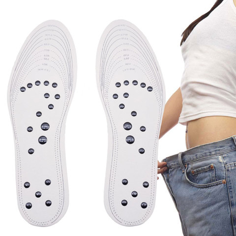 18 magnets Unisex Magnetic Therapy Massage Insoles Foot Acupressure Shoe Pads Therapy Slimming Insoles for Weight Loss ► Photo 1/6
