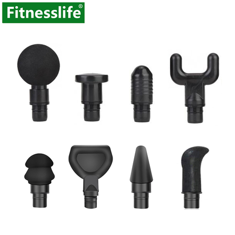 Fascia Massage Gun Accessories Attachment 8 Heads Set Kit Replacement Body Muscle Relaxation for 19 mm Diameter Massage Head ► Photo 1/5