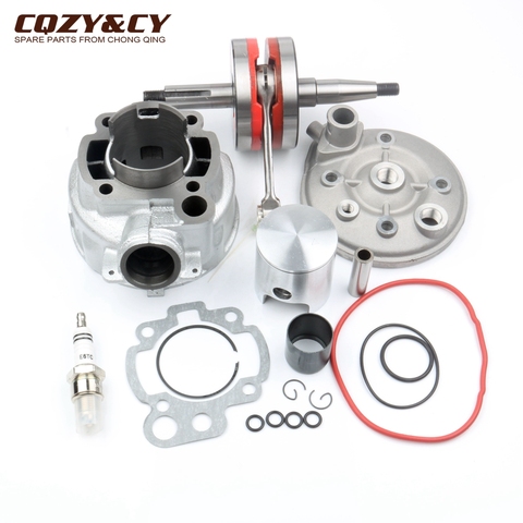 49mm / 12mm 90cc Big Bore Cylinder Kit & Cylinder Head Cap & High quality crankshaft for PEUGEOT XP6 XR6 AM6 minarelli 2T ► Photo 1/6