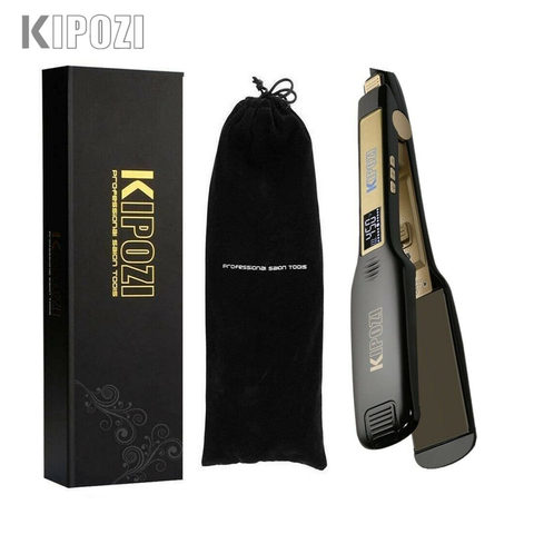 KIPOZI Steam Hair Straightener Flat Iron Tourmaline Ceramic Professional Hair Straightener Culer Salon Steam Hair Iron Hair Care ► Photo 1/6