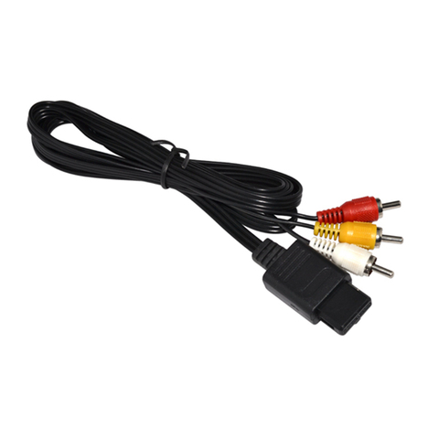 High Quality 180cm 6FT AV TV RCA Video Cord Cable For Game-cube for SNES for N64 ► Photo 1/6