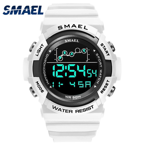 Digital Watches For Men 50M Waterpoof Watch SMAEL Sport Wristwatches Stopwatch Alarm Clock Stopwatch 1426 Big Dial Watch Men ► Photo 1/6