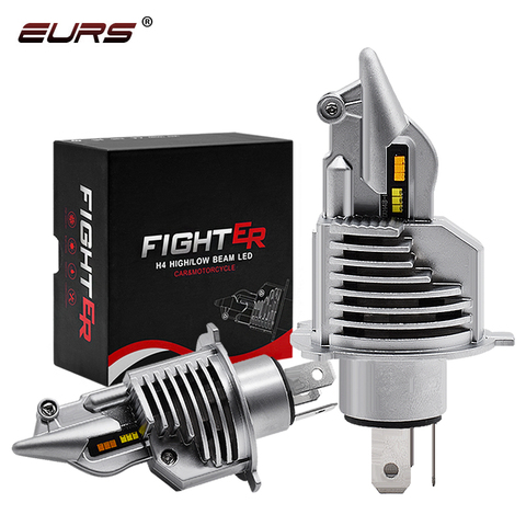 EURS H4 9003 HB2 LED Car headlight bulbs 12V 24V 80W 16000LM Auto lamps LED H4 for cars high low beam Headlamp 3000K 6000K Light ► Photo 1/6