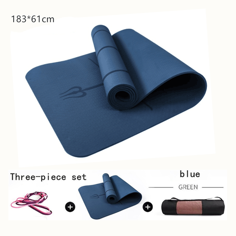 1830*800*6mm TPE Yoga Mat with Position Line Non Slip Carpet Mat, For Beginner Environmental Fitness Gymnastics Mats ► Photo 1/6