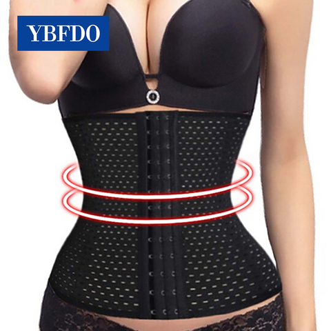 YBFDO Women Waist Trainer Body Shapers Slimming Belt Three Breasted Sexy Shapewear  Weight Loss Sport Workout Body ► Photo 1/5