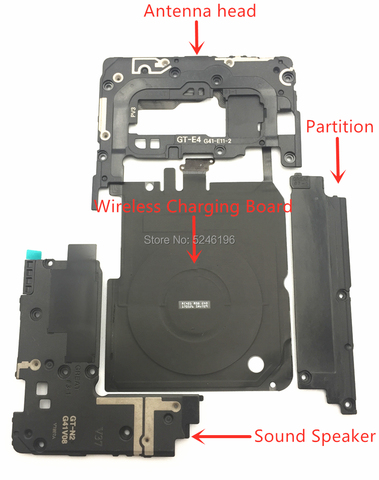 Four-piece Maintenance Fittings Set For Samsung Galaxy Note 8 Wireless charging board Sound speaker Partition Antenna head parts ► Photo 1/1