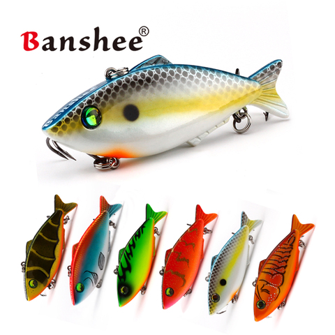 Banshee 80mm 16g VIB Blade Fishing Bait Sound Wobbler Rattle Sinking Lipless Crankbait ► Photo 1/6