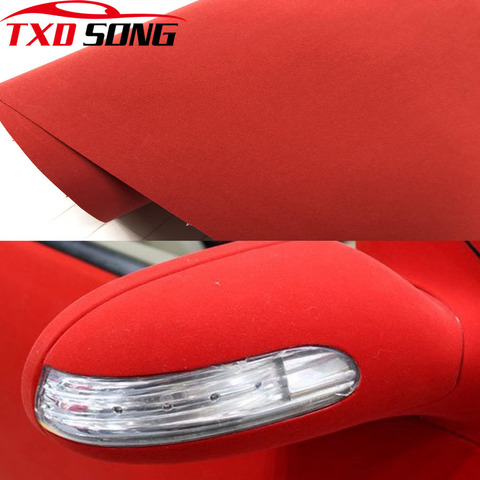 60cm*1m/2m/3m/4m/5m/6m Velvet Fabric Suede Cloth Car Wrap Vinyl Film Sticker Self Adhesive Car Stickers Car Interior Sticker ► Photo 1/6