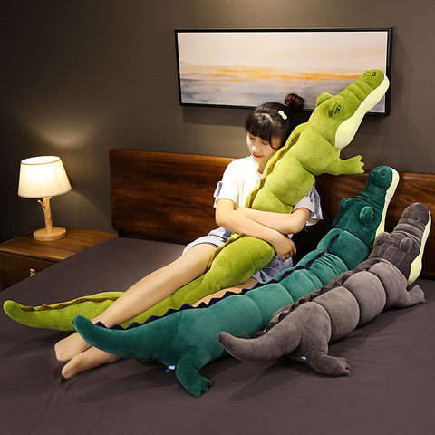 80-180cm Simulation Crocodile Plush Toys Stuffed Soft Animals Plush Long Crocodile Pillow Doll Home Decoration Gift for Children ► Photo 1/6