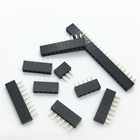 10PCS 2.0mm Female Single Row Pin Header 2/3/4/5/6/7/8/9/10/11/12/13/14/15/16/20/40P 2.0 Stright Pin Strip PCB Connector ► Photo 1/3