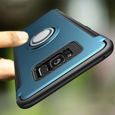 Luxury Armor Case For Samsung J7 J5 Prime J2 J3 J5 J7 2016 2017 J5 J7 Pro S7 Edge S8 S9 Plus Stand Shockproof Finger Ring Cover ► Photo 1/6