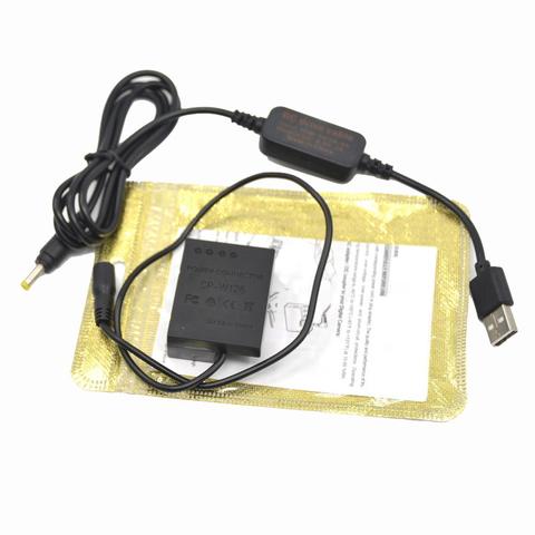 Power bank USB charger cable AC-9V+NP-W126 dummy battery CP-W126 DC Coupler for Fujifilm X-PRO1 X-E1 X-E3 HS33 HS30 HS50 cameras ► Photo 1/4