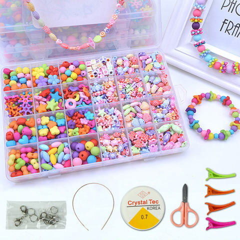 DIY Beads Bracelet Set Girls Bracelet Making Kit Handmade Jewelry