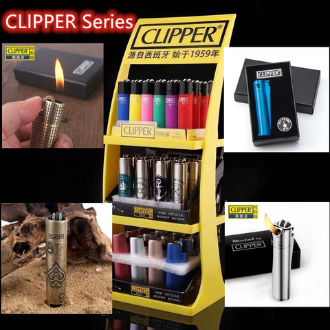 Original Clipper Lighter Flint Grinding Wheel Printing Metal Nylon Portable Butane Gas Mini Inflatable Lighter Gadgets For Men ► Photo 1/6