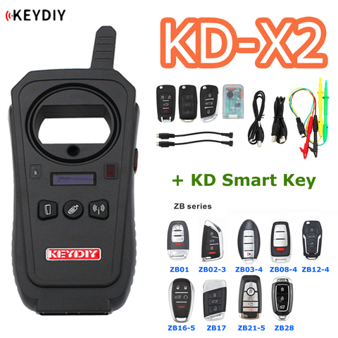 KEYDIY Original KD-X2 Remote Maker Unlocker Key Generator 96Bit 48 Transponder Chip Copier with KD Smart Key KD Data Collector ► Photo 1/1