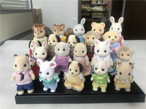 Geniune Sylvanian Families 10pcs Furry Action Figures Set Dogs/Squrriels/Bear/Mouse/Sheep Random New No Package ► Photo 1/6