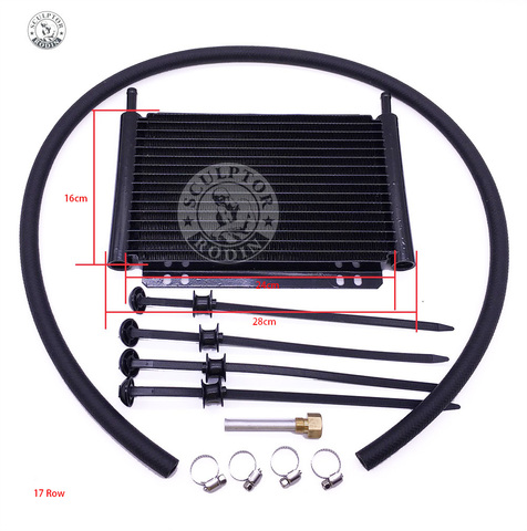 Oil Cooler Aluminum Transmission Oil Cooler 15Row 17Row Automatic Stacked Plate Oil Cooler Radiator ► Photo 1/6