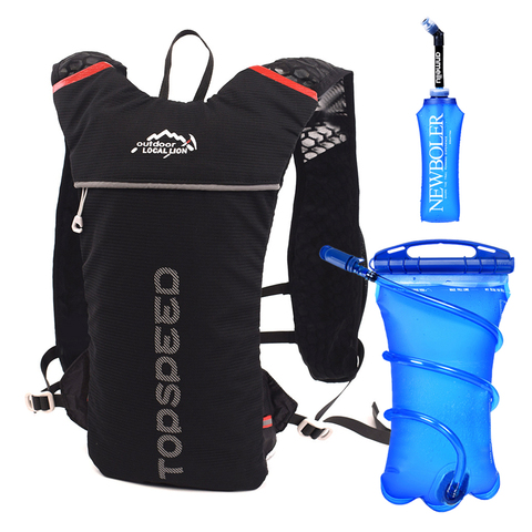 Trail Running Backpack 5L Ultra Running Hydration Vest Pack Marathon Running Bike Rucksack bag 500ml Soft Flask Bottle Water Bag ► Photo 1/6